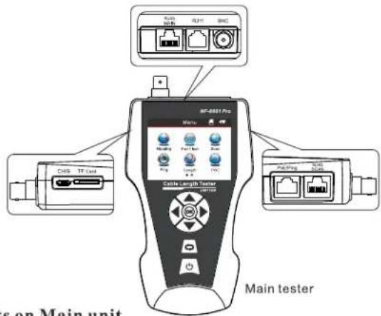 MT-0031 Pro Main tester Cable Length Tester Main unit