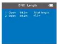 Noyafa NF-8601a - Test result 7: BNC cable length test - 1