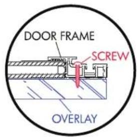 DOOR FRAME SCREW OVERLAY