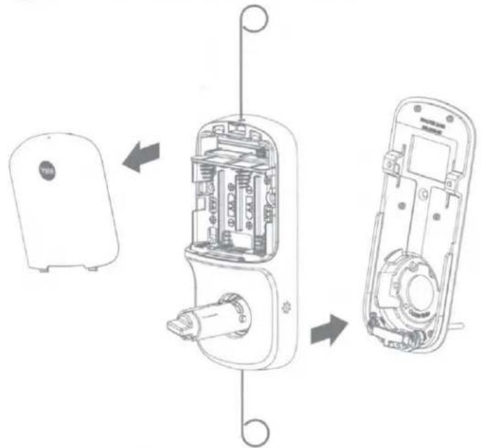 Yale Assure Lever - Install Touchscreen Right Hand Installation Shown - 7