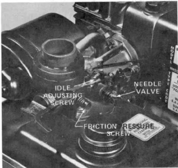 IDLE ADJUSTING SCREW NEEDLE VALVE FRICTION PRESSURE SCREW