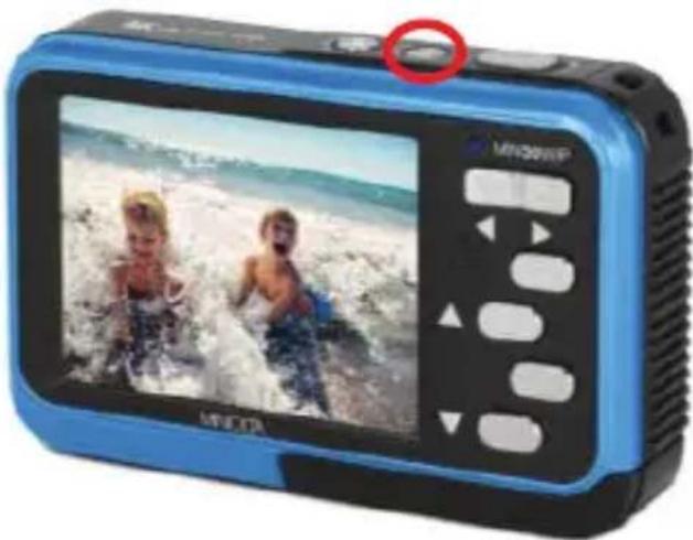 MINOLTA MN50WP - Powering the Camera On and Off - 1