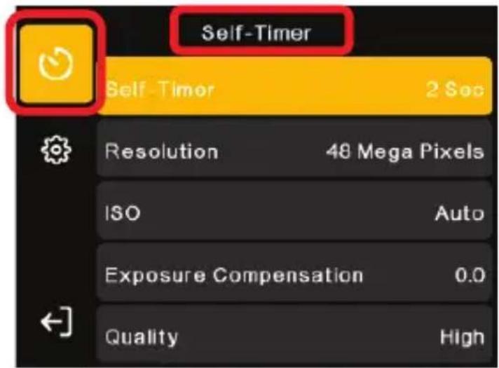 Self-Timer Self-Timer 2 Soo Resolution 48 Mega Pixels ISO Auto Exposure Compensation 0.0 Quality High