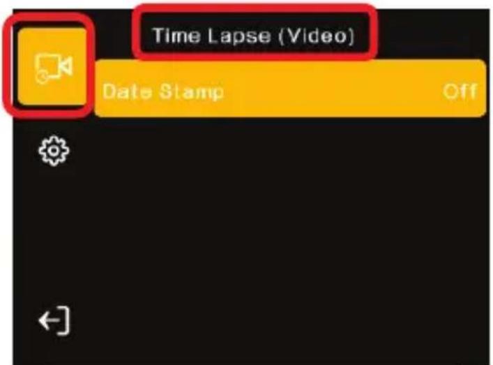 Time Lapse (Video) Date Stamp Off