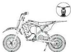 Line drawing of a multi-wheeled electric scooter with visible wheel, suspension, and front wheel (no text or symbols)