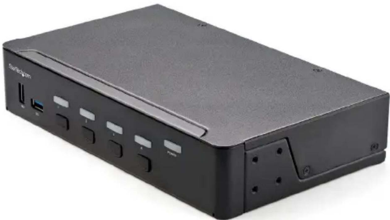 StarTech.com SV431HU34K6 - 4-Port USB 3.0 KVM Switch - HDMI - 4K 60Hz - 1