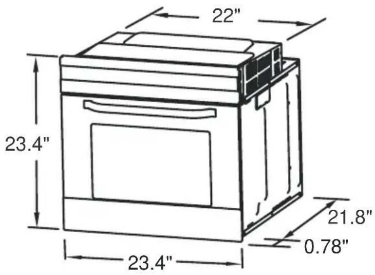 22" 23.4" 21.8" 0.78" 23.4"