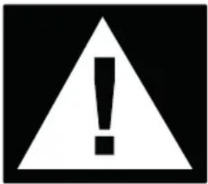 Warning symbol image with exclamation mark inside a triangle