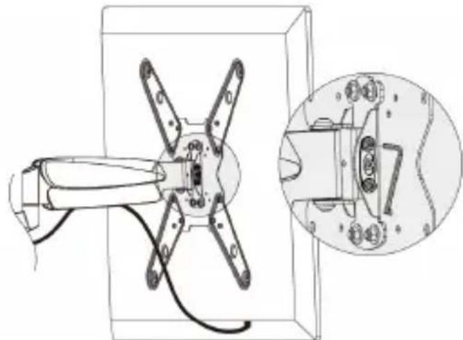 StarTech.com FHA-TV-WALL-MOUNT - Adjust the Tilt Tension - 1