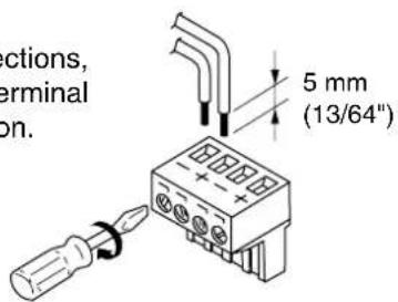 sections, terminal on. 5 mm (13/64")