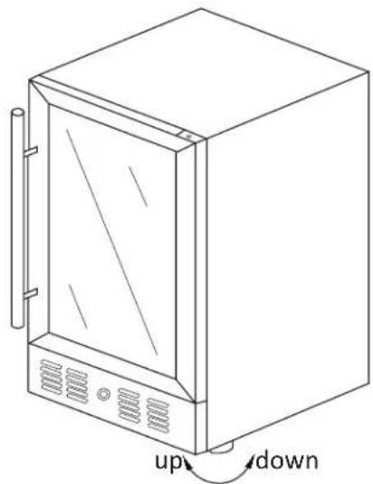 Avallon AWC243TDZLHA - Leveling the Refrigerator - 1