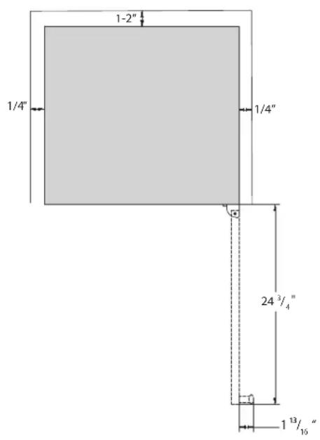 1-2" 1/4" 1/4" 24 3/4" 1 13/16"