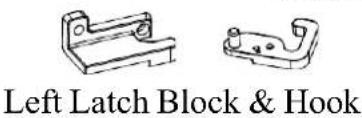 Left Latch Block & Hook