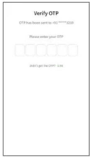 Verify OTP OTP has been sent to +91 *****3210 Please enter your OTP did't get the OTP? 1.55