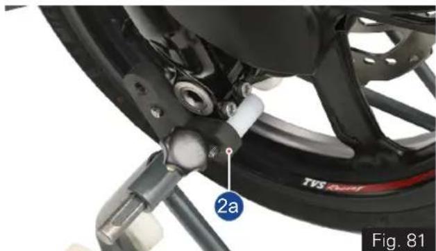 TVS Apache RR 310 (2024) - Auxiliary Stand (Paddock Stand) - 2