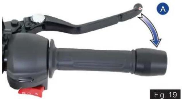 TVS Apache RR 310 (2024) - Adjustable front Brake Lever (ref. Fig. 19) - 1