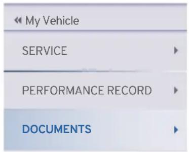 My Vehicle SERVICE PERFORMANCE RECORD DOCUMENTS
