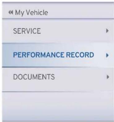 My Vehicle SERVICE PERFORMANCE RECORD DOCUMENTS