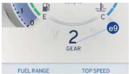 -1 0 E C e9 2 GEAR FUEL RANGE TOP SPEED