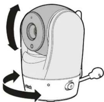 VTECH BM5750HD - How to pan and tilt the camera: - 1