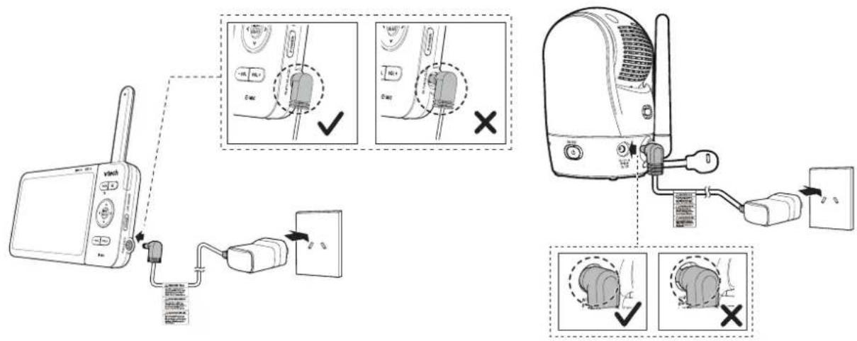 Diagram illustrating Vitech device connection with labeled ports and cable termination, showing switch states and status indicators.