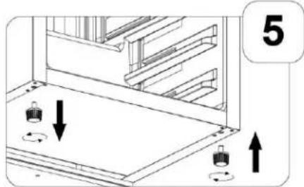 Diagram showing a mechanical assembly with labeled components and directional arrows indicating motion or movement.