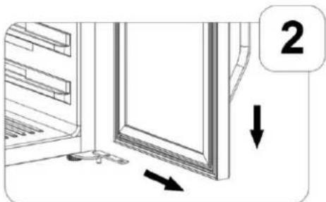 EDGESTAR CWF440SZ - To Reverse the Door from Right Swing to Left Swing - 2