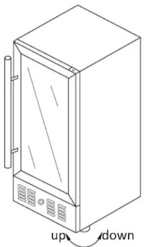 EDGESTAR BWR301BL - Leveling the Refrigerator - 1