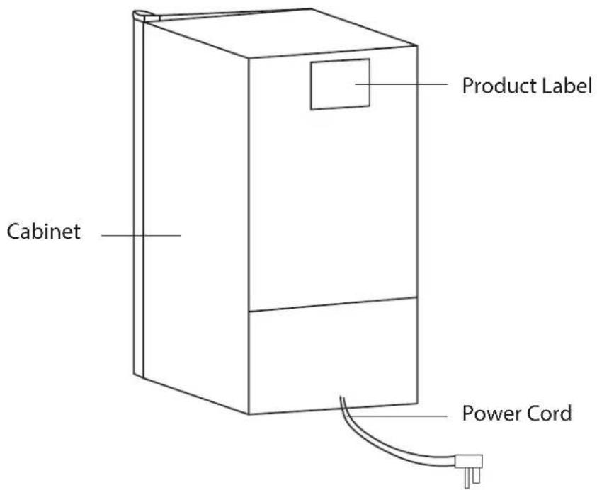 Product Label Cabinet Power Cord