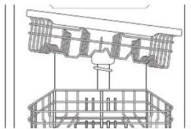 Technical line drawing of a mechanical assembly with no visible text or symbols