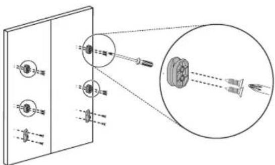 Diagram showing optical system with lenses and a magnified inset of a lens (no text or symbols)