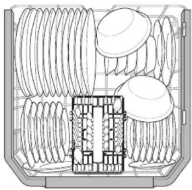 Technical line drawing of a mechanical assembly with coiled components and a central internal structure (no text or symbols)