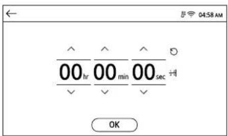 00hr 00min 00sec OK