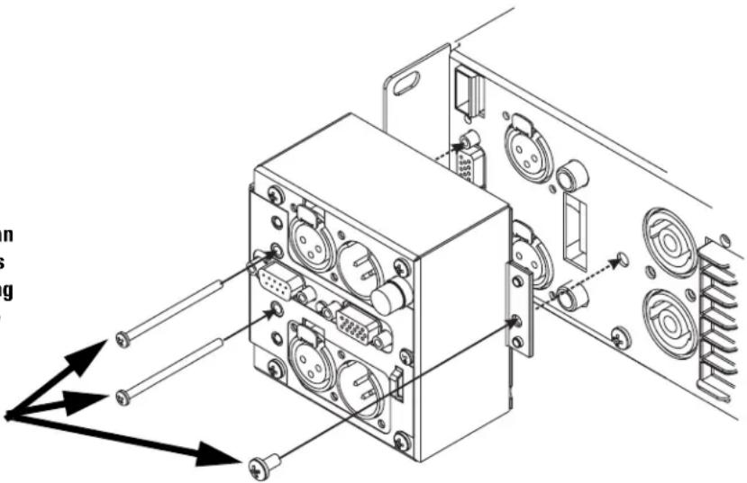 QSC DSP-4 - Mounting on Amplifier (QSC CX, DCA, Powerlight2) - 2