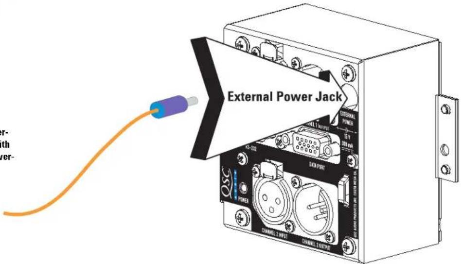 External Power Jack 320 POWER CHANNEL 2 INPUT CHANNEL 2 OUTPUT External POWER 16V 320 kVA DATA PORT CHANNEL 2 INPUT CHANNEL 2 OUTPUT