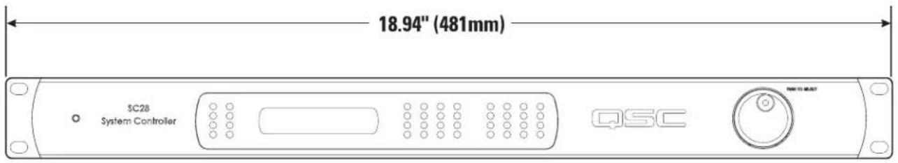 18.94" (481mm) SC28 System Controller QSC
