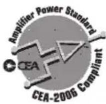 Amplifier Power Standard CEA CEA-2006 Compliant