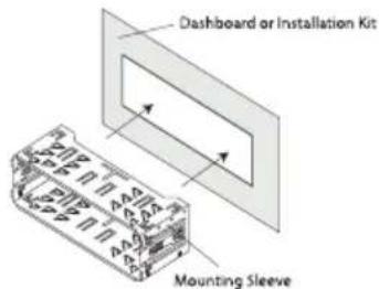 Dashboard or Installation Kit Mounting Sleeve