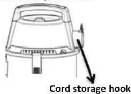 Cord storage hook