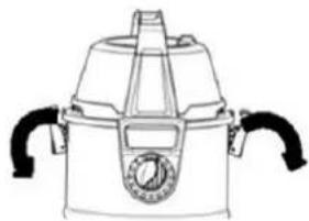 Heinner HVC-MWD1400RD - Изпзване на резервоара за мръсотия - 1
