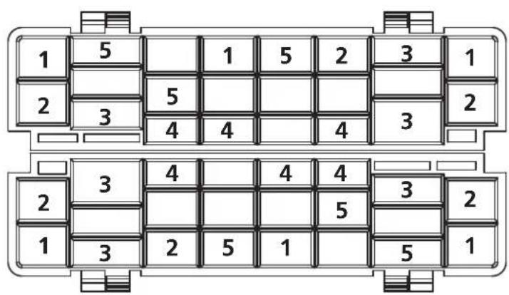 1 5 1 5 2 3 1 2 3 5 4 4 4 3 2 2 3 4 4 4 3 2 1 3 2 5 1 5 1
