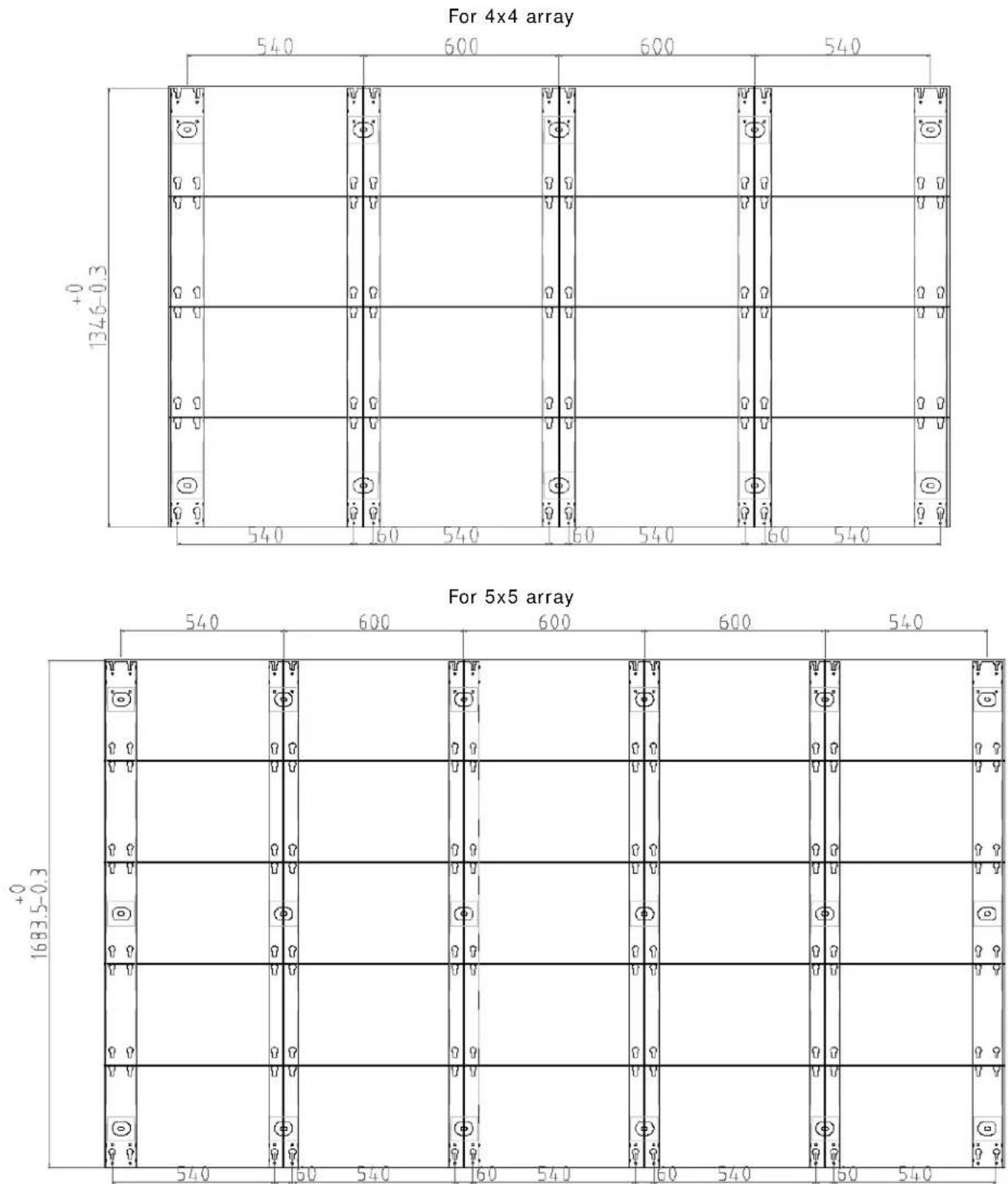 Christie Core III - Installing the Vertical Mounting Poles - 3
