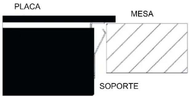 PLACA MESA SOPORTE