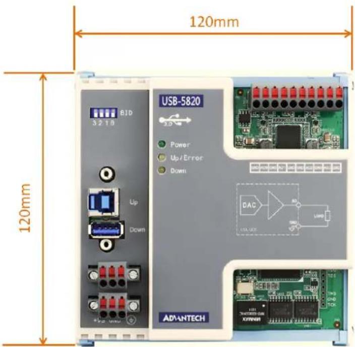 120mm 120mm BID 3 2 1 B USB-5820 Power Up/Error Down ADANTECH DAC USB-5820 X7NNR