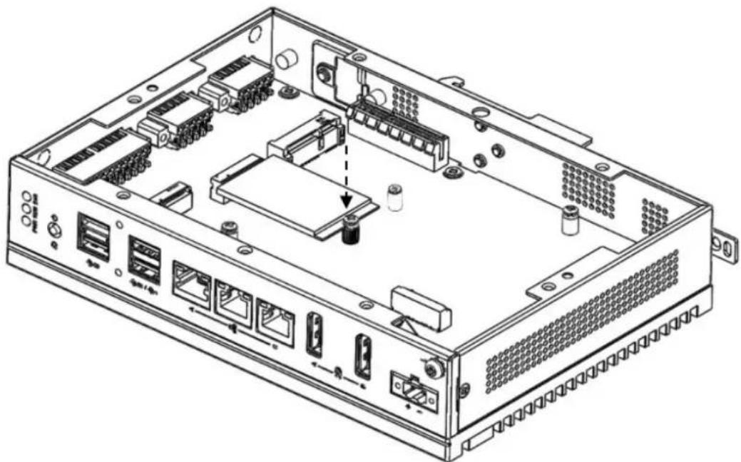 Advantech UNO-148-B33BA - Installing the M.2 3052 Module - 2