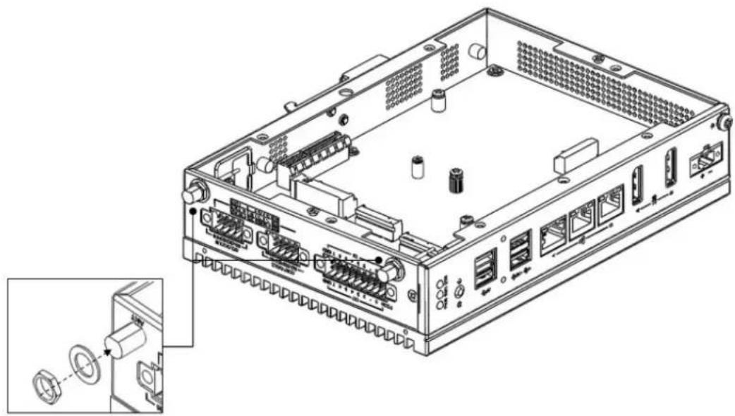 Advantech UNO-148-B33BA - Wireless Module Installation (Optional) - 2