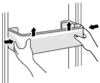 Cosmo COS-RFFV183GHS - Detaching/Assembling the Door Bin - 1