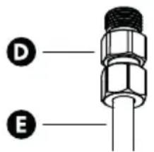 D E