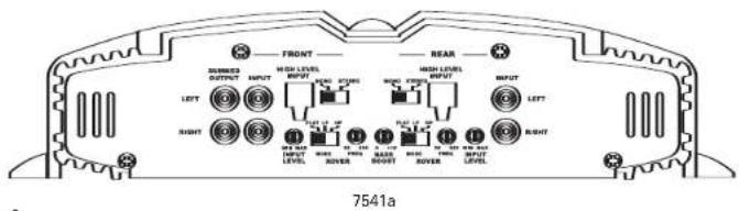 FRONT DOWN/DOWN OUTPUT INPUT LEFT RIGHT HIGH LEVEL INPUT OUTPUT INPUT LEFT RIGHT HIGH LEVEL OUTPUT INPUT OUTPUT OUTPUT RIGHT RIGHT 7541a