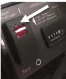 Start Preheat Stop High Temperature Low Oil Pressure Temperature Control 0.024 psi Supply unit